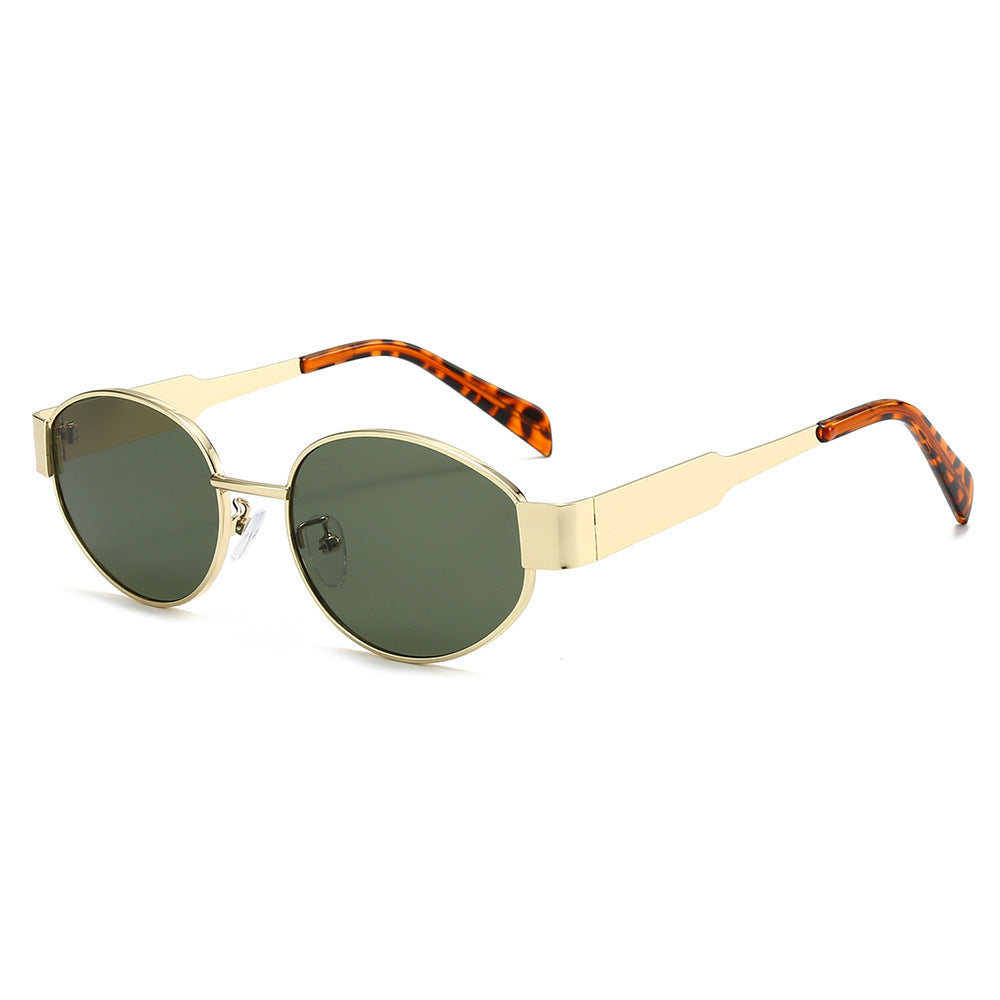 Modische Übergroße Sonnenbrille mit Metallrahmen Karnz