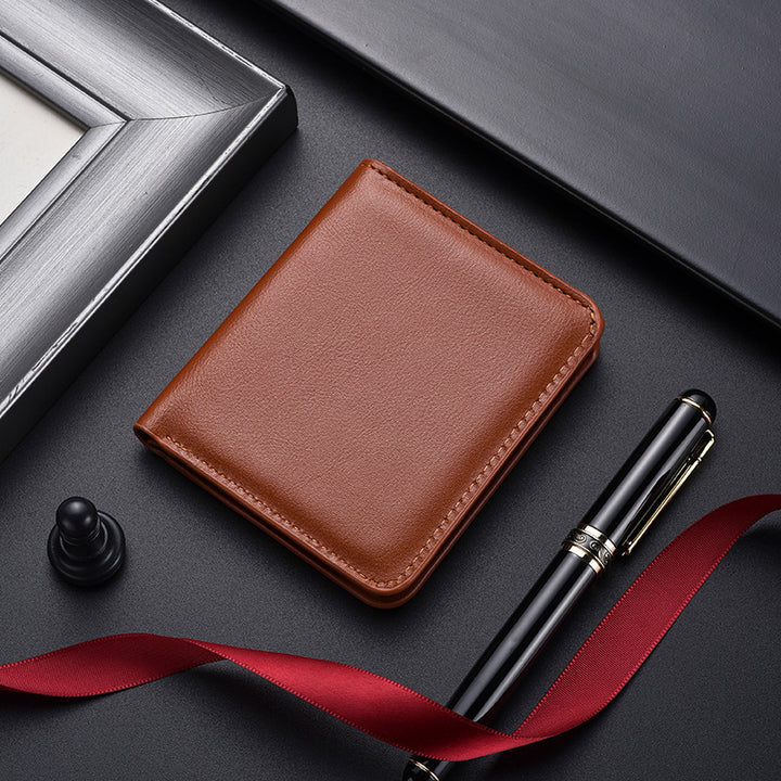 Slim Leder Bi-Fold Geldbörse Karnz