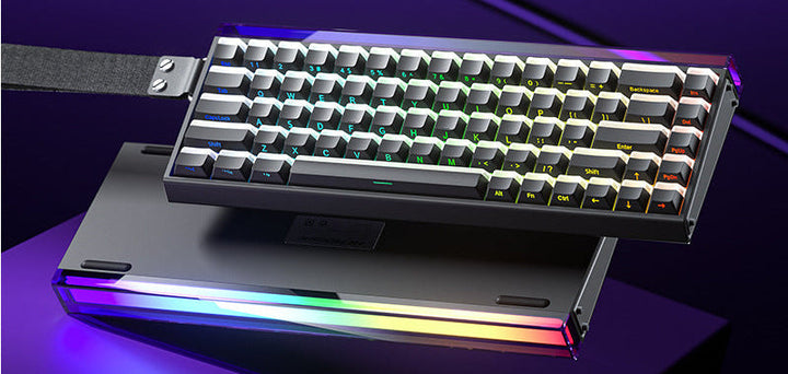 Kabellose mechanische Gaming-Tastatur mit fortschrittlichen RGB-Funktionen Karnz