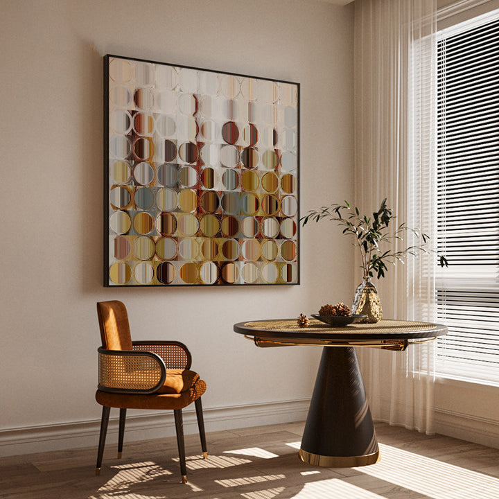 Moderne geometrische Leinwandkunst Wanddekoration