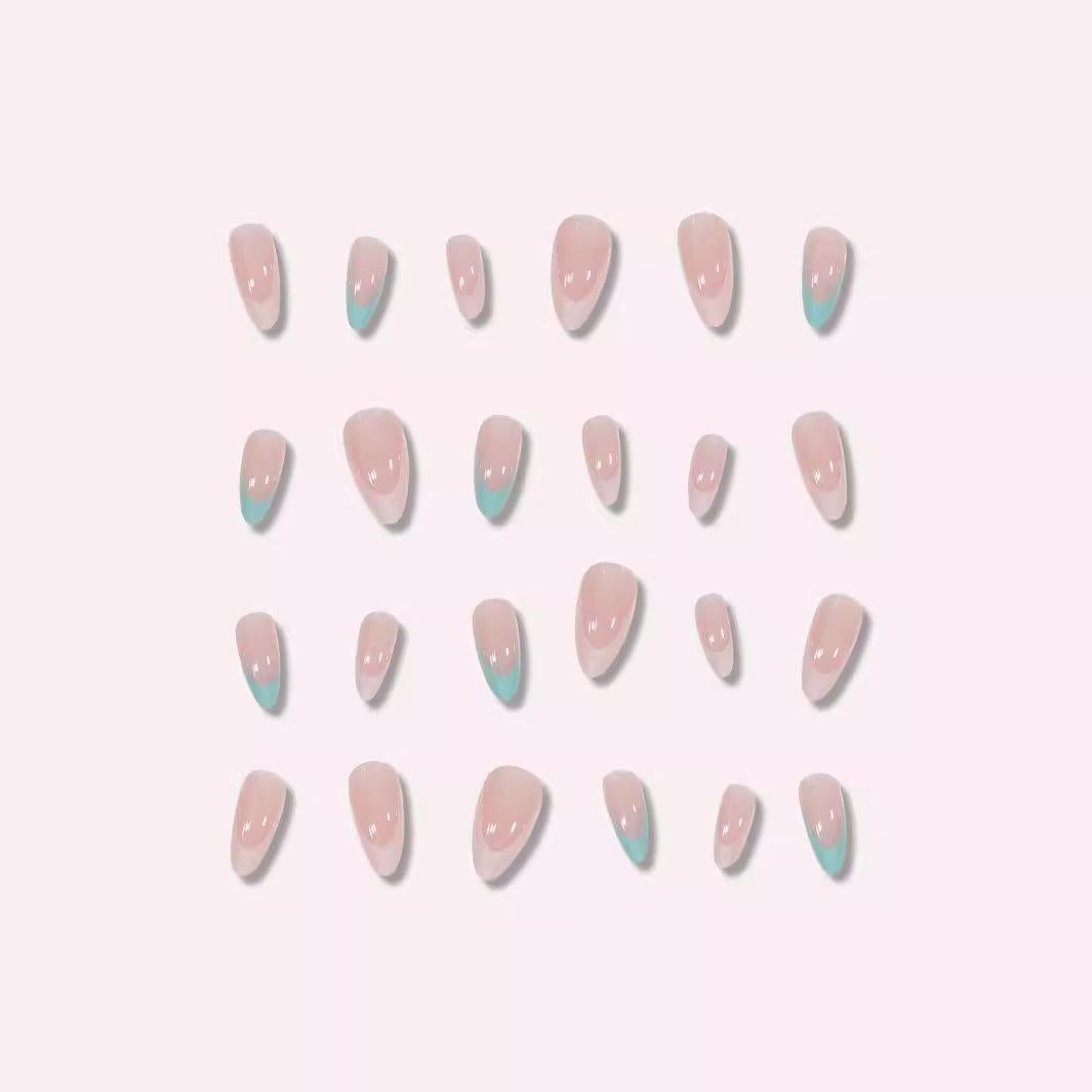 Künstlerische Gradient Stiletto Press-On Nägel Karnz