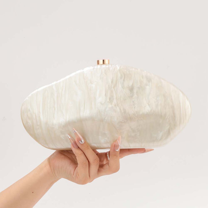 Moderne marmorierte Clutch Tasche