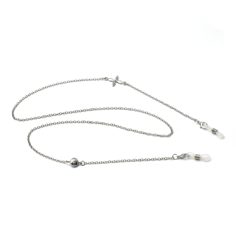 Premium Silber Geschichtete Brillen Kette Karnz