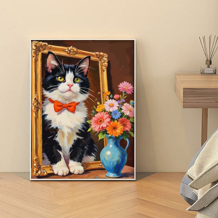 Dekorative katzenmotivierte Kunstdruck Karnz
