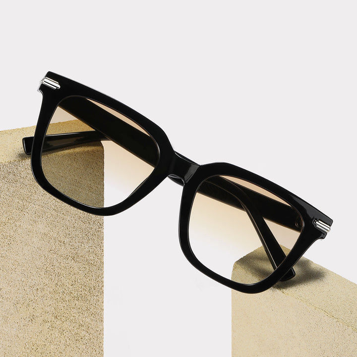 Damen modische quadratische Sonnenbrille mit hochwertigem Gläsern Karnz
