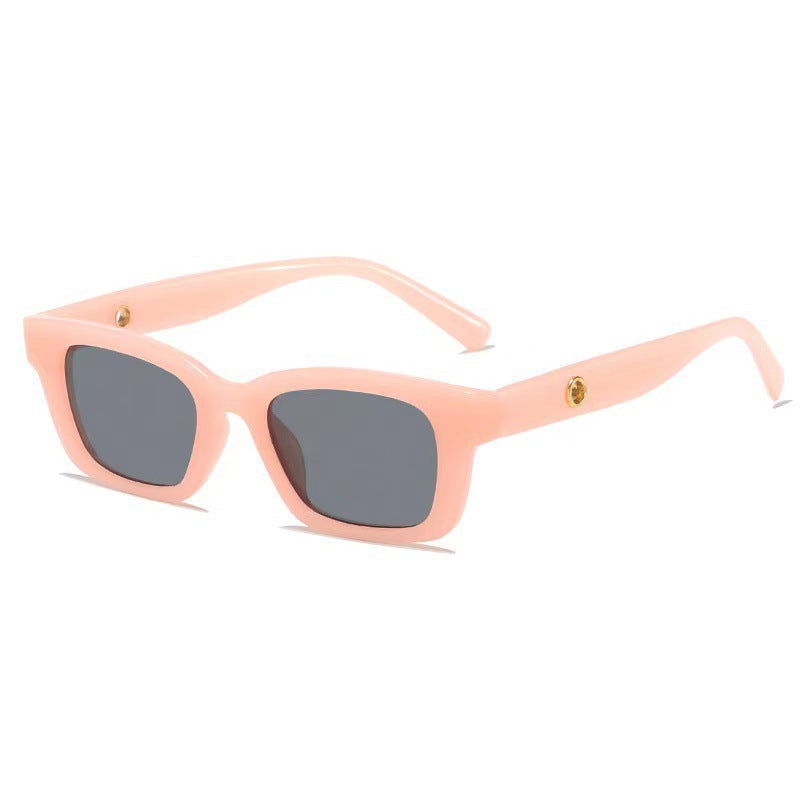 Damen modische und robuste Rechteck-Sonnenbrille Karnz