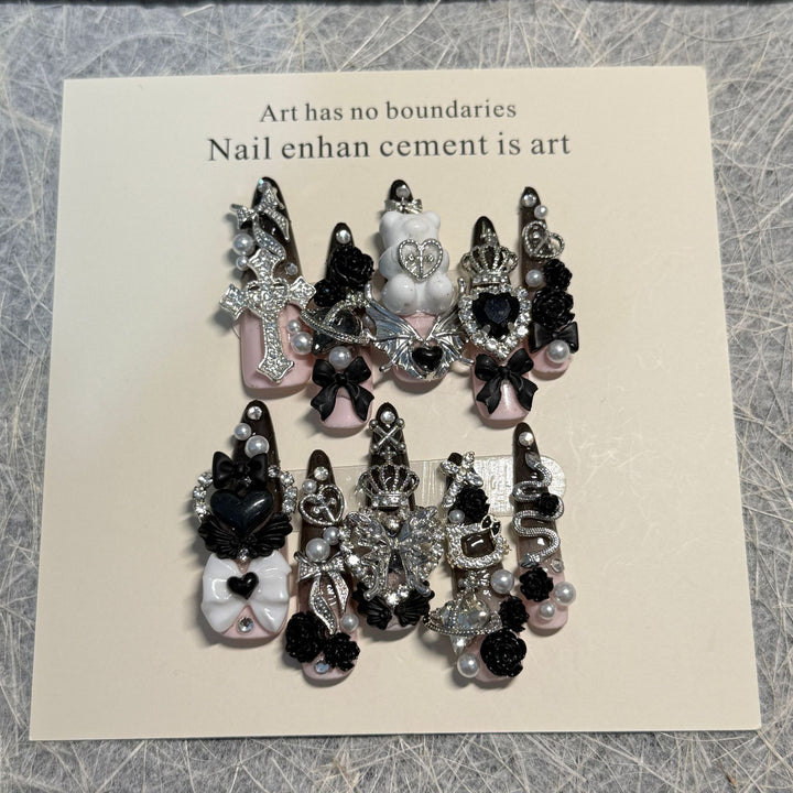 Gothic Themen Nagelkunst Set