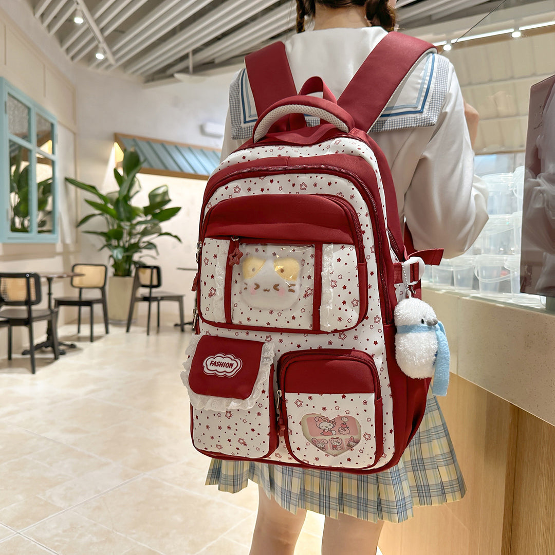 Stylische Sternen-Print Freizeit-Rucksack Karnz
