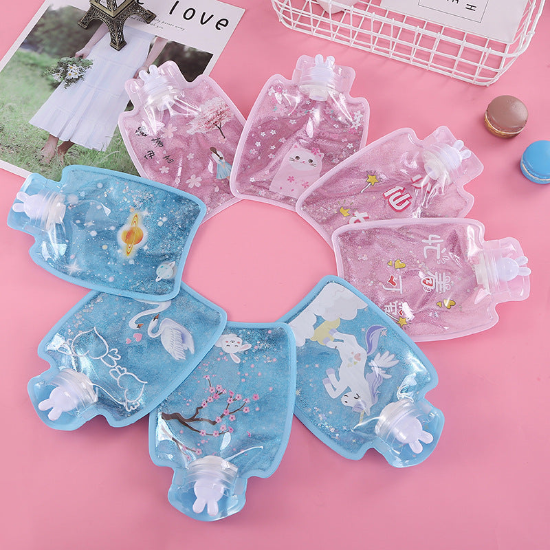 Damen Kawaii Wärmflasche mit niedlichem Stoffbezug Karnz