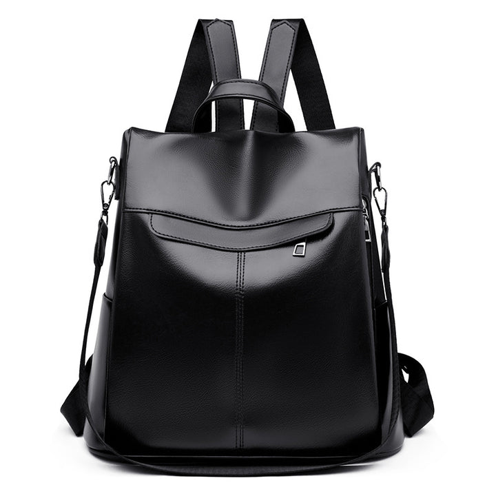 Vielseitiger Strukturierter Leder Rucksack Karnz