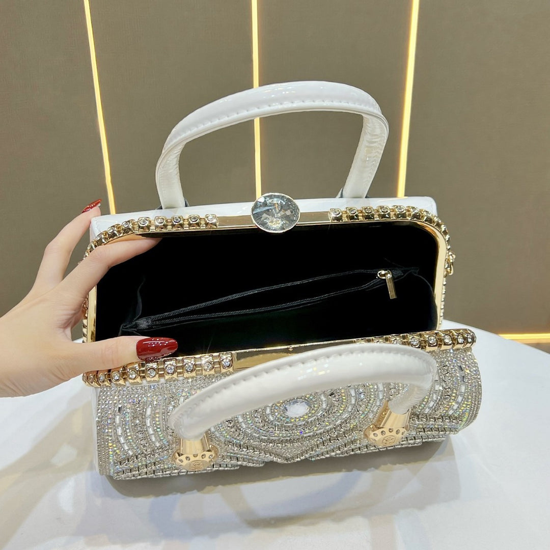 Luxuriöse Perlenabende-Handtasche