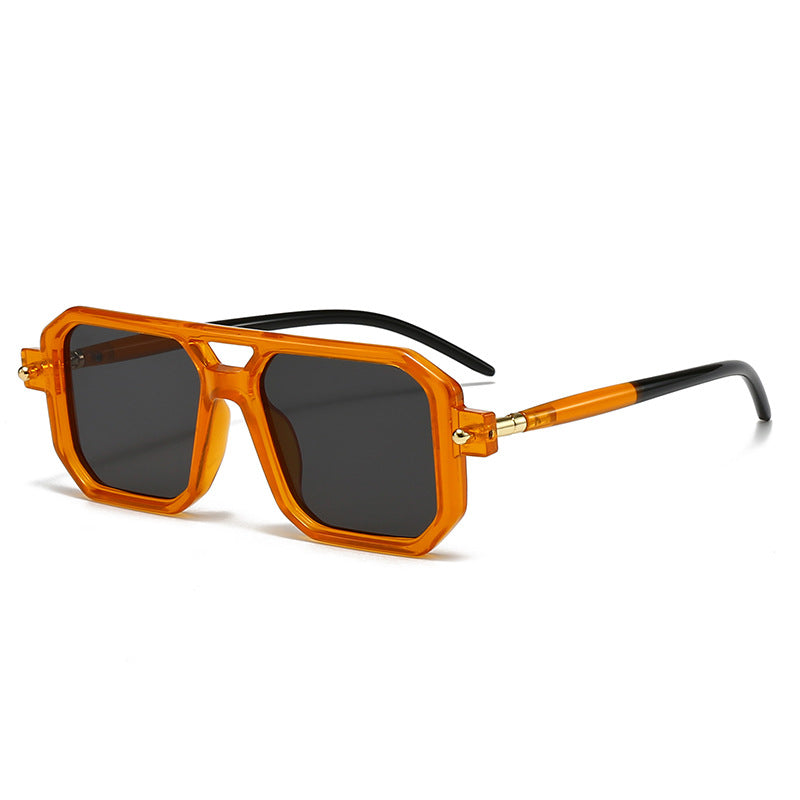 Damen oversized rechteckige Brille Karnz