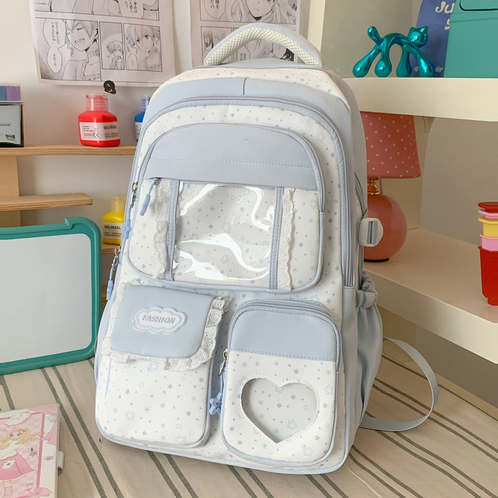 Stylische Sternen-Print Freizeit-Rucksack Karnz