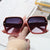 Damen quadratische Oversized-Sonnenbrille mit modernem Design Karnz