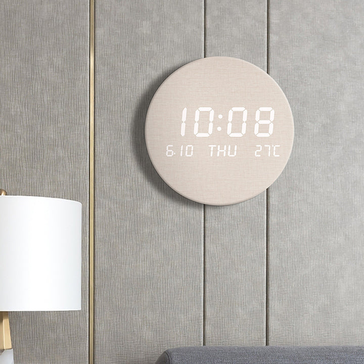 Runde Digitale Wanduhr mit Multifunktionaler Anzeige Karnz
