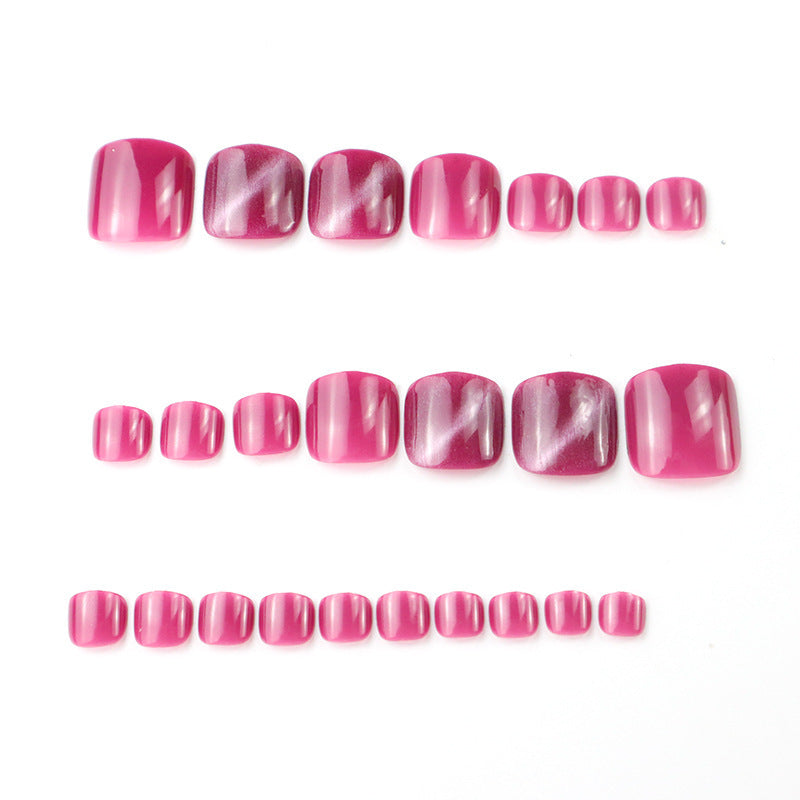 Premium Gel Press-On Zehennagel Set Karnz