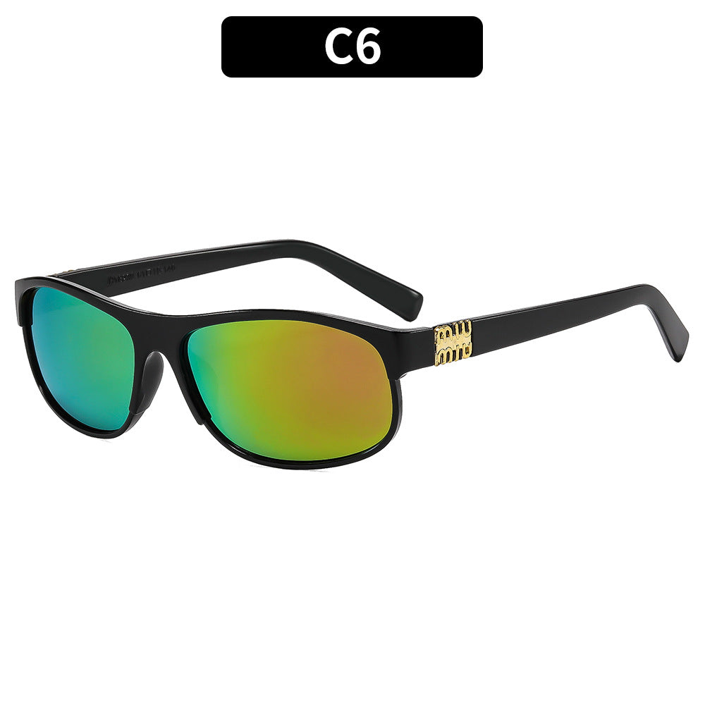 Schlanke moderne Aviator Sonnenbrille