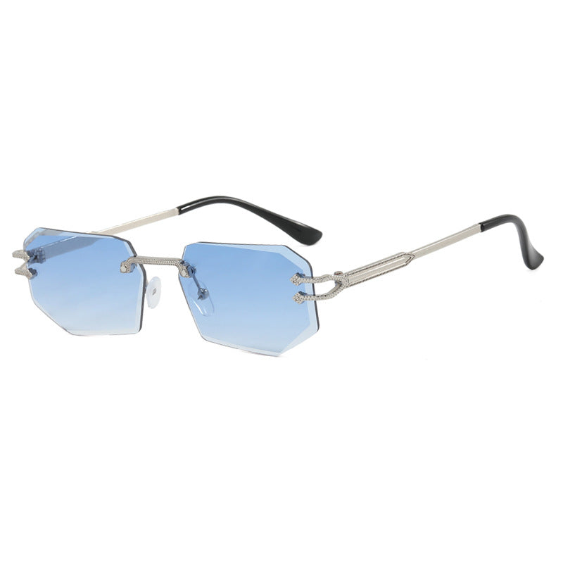 Damen geometrische Fashion-Sonnenbrille Karnz