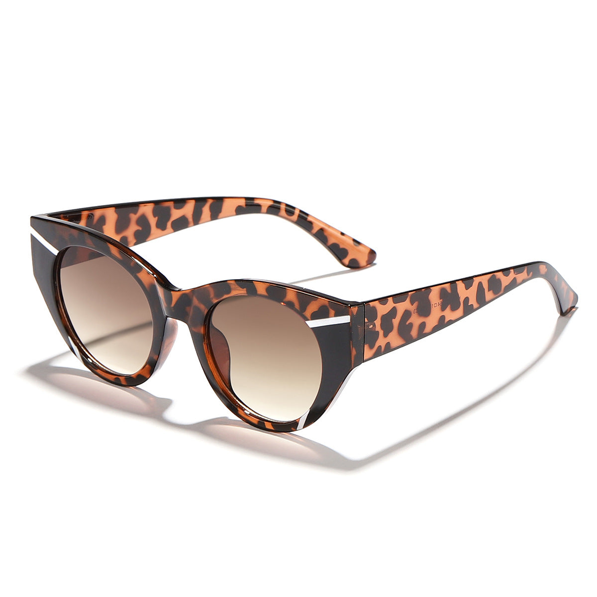 Damen modische Sonnenbrille mit einzigartigem Leoprint Karnz