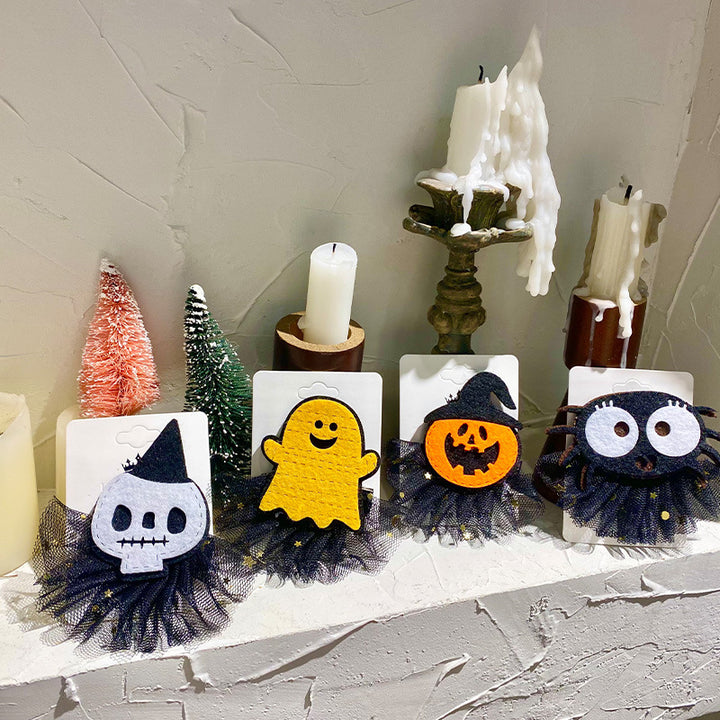 Kreative Halloween Haarspange mit Kürbis-Design Karnz