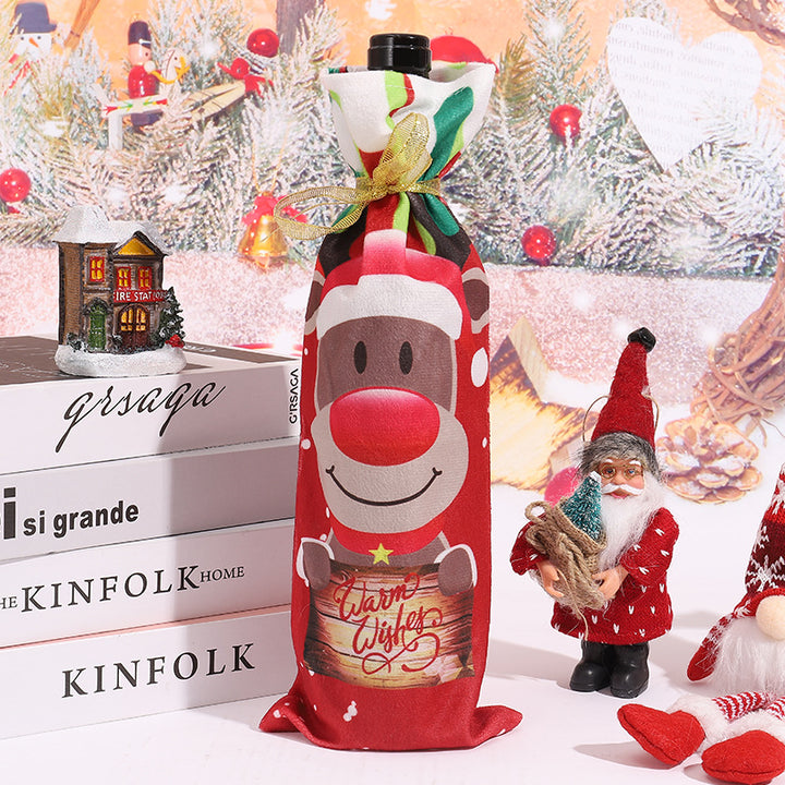 Weihnachtsweinflaschenhülle Karnz