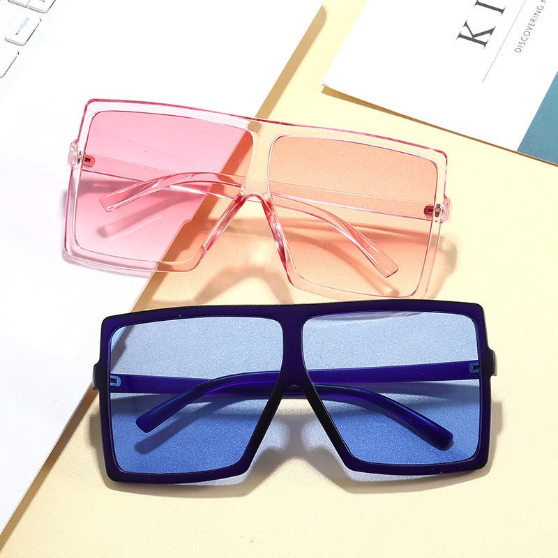 Damen Oversized Sonnenbrille im modischen geometrischen Design Karnz