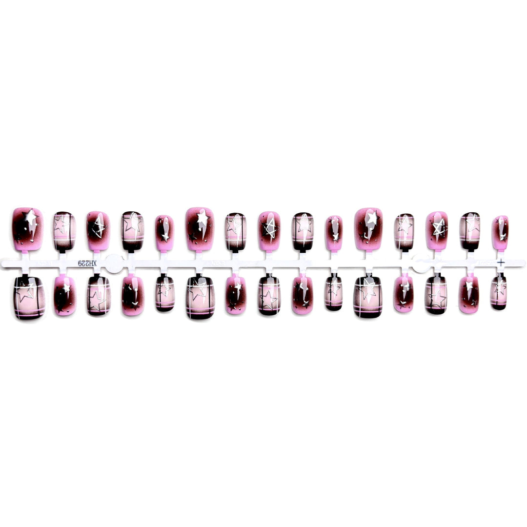 Hochwertiges Künstlerisches Press-On Nagelkunst Set