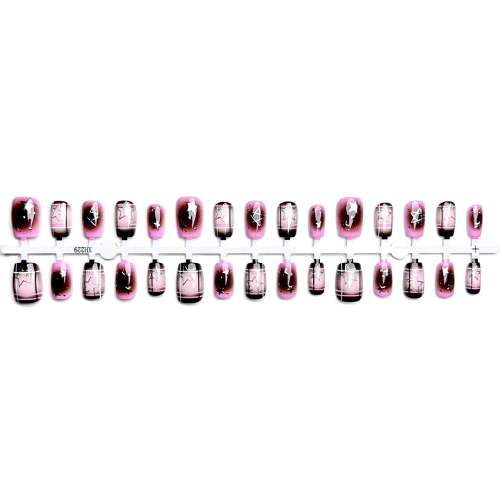 Hochwertiges Künstlerisches Press-On Nagelkunst Set