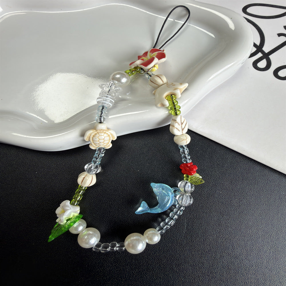 Handgemachter, von der Natur inspirierter, beaded Brillenhalter Karnz