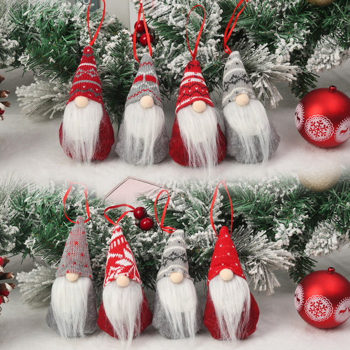 Niedliche Weihnachtsbaumdekoration im Gnom-Design Karnz