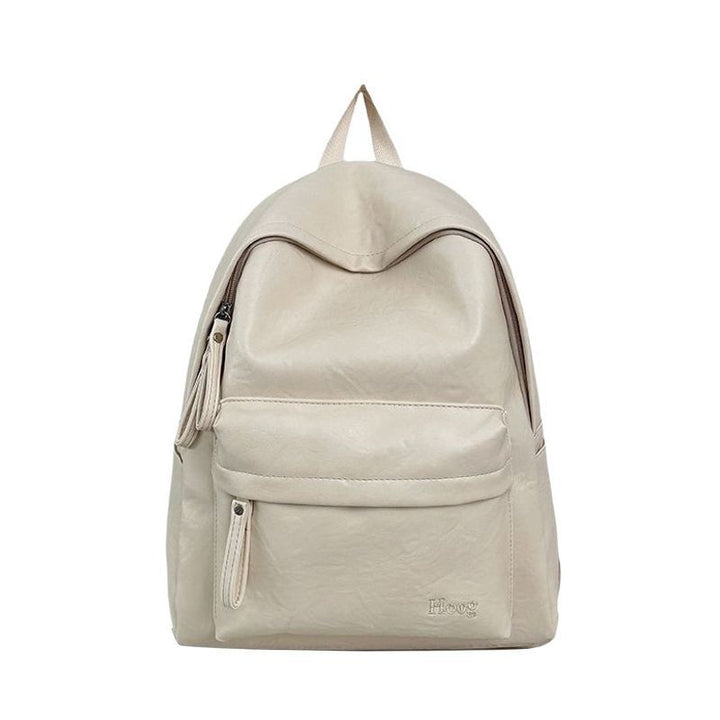 Lässiger Leder Rucksack Karnz