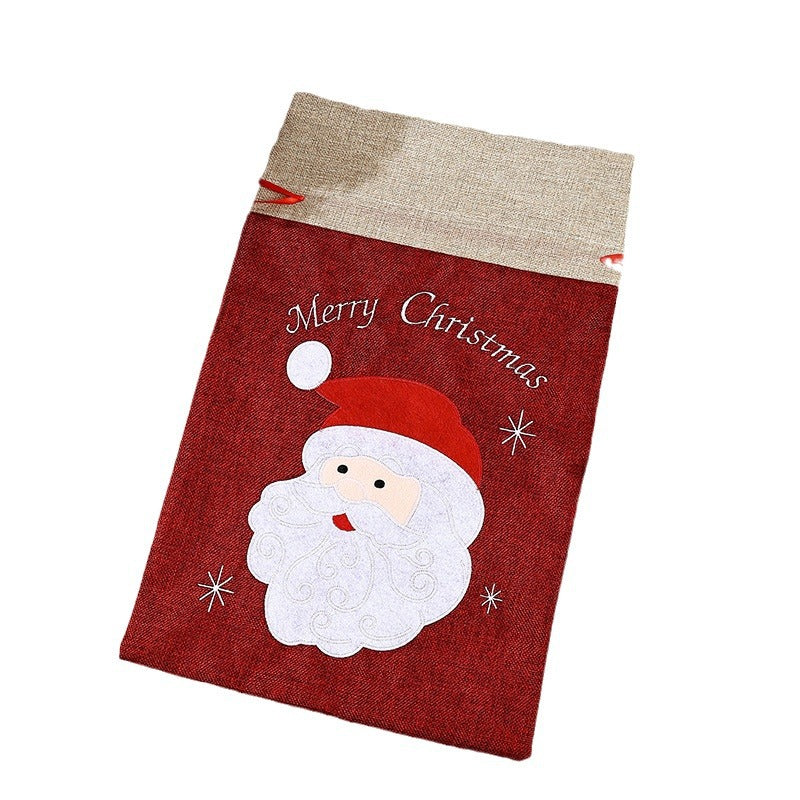 Festlicher Weihnachtsgeschenkesack mit Schneemann-Motiv Karnz