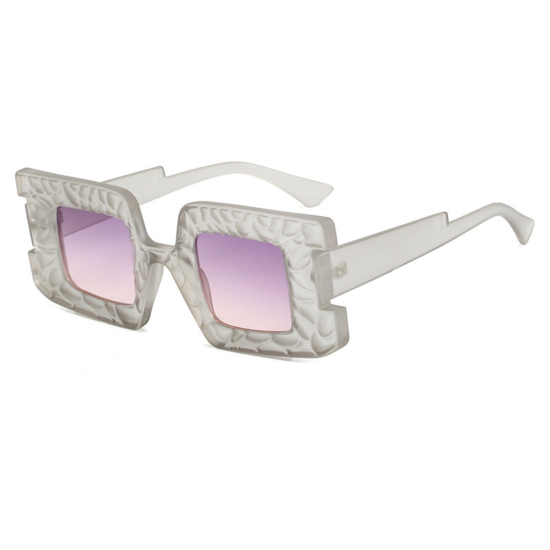 Damen oversized Sonnenbrille mit strukturiertem Rahmen Karnz
