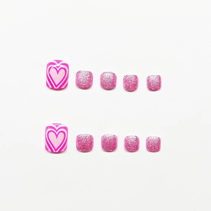 Künstlerische Pediküre Nail Art Karnz