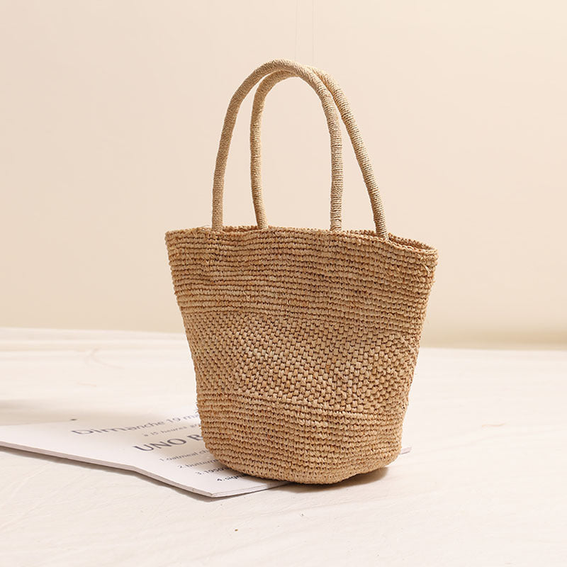 Damen Handgefertigte Basttasche im modernen Stil Karnz