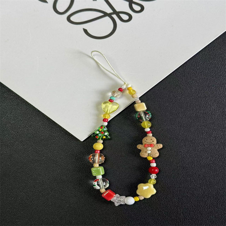 Festive Beaded Charm Handy Lanyard Karnz