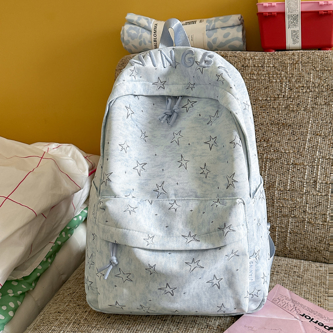 Damen stilvoller Stern-Print Rucksack Karnz