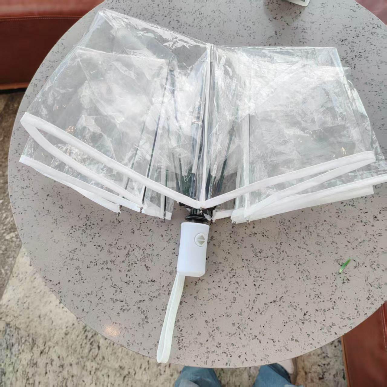 Damen Transparenter Regen-Schirm Karnz