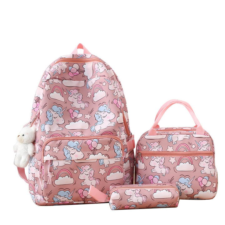 Rucksackset mit Buntem Einhorn-Motiv Karnz