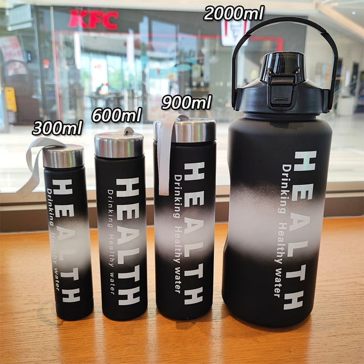 Damen Motivations-Trinkflasche mit Zeitskala und ergonomischem Design Karnz