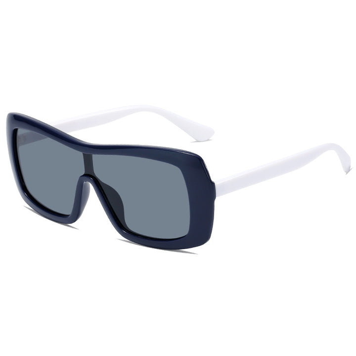 Damen stilvolle Oversize-Sonnenbrille im futuristischen Design Karnz