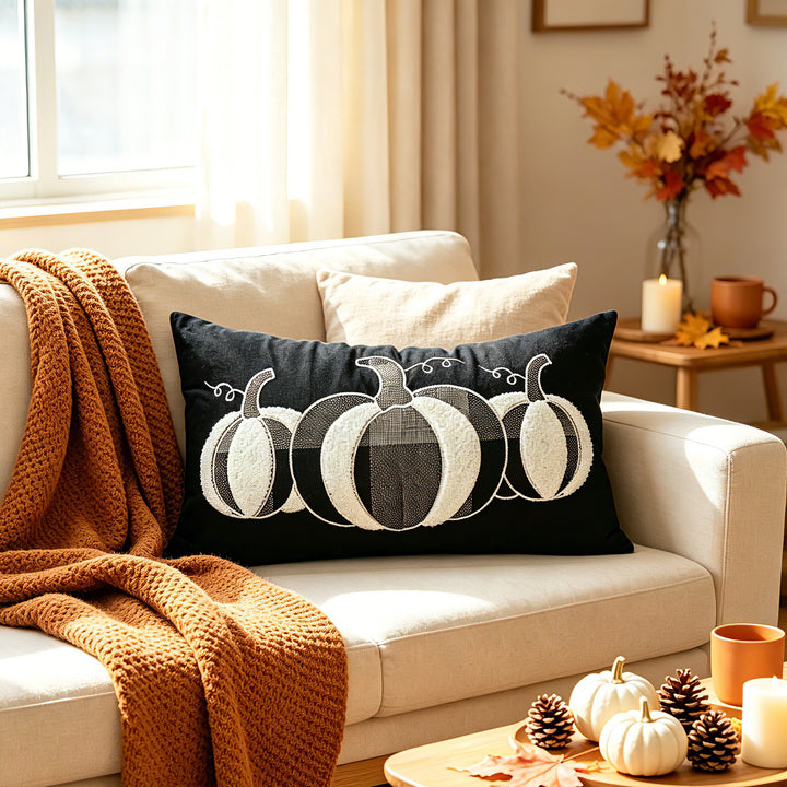 Halloween Sherpa Tufted Rückenstützen Kissenbezug