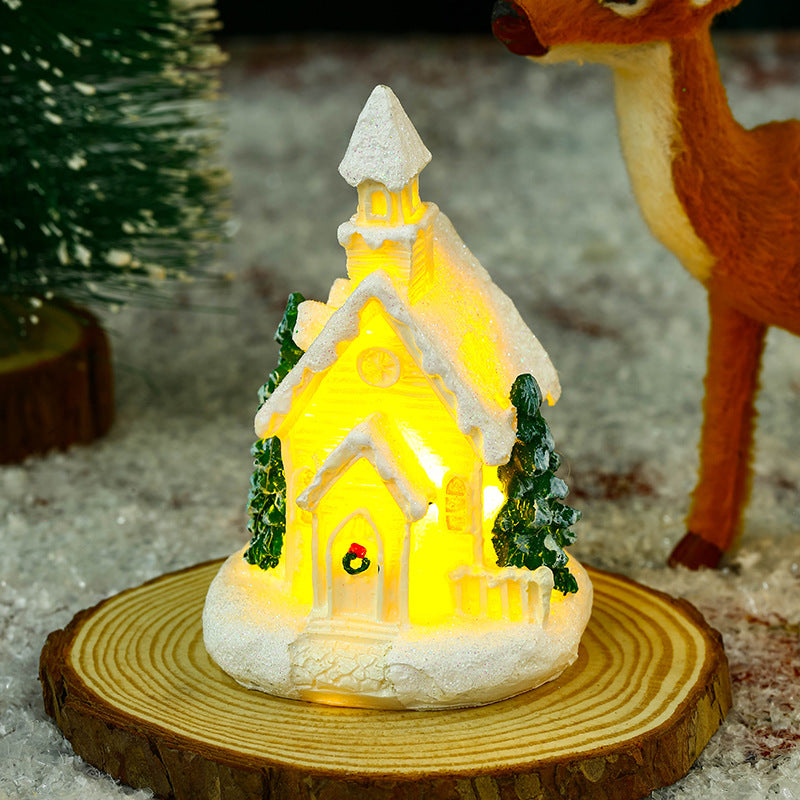 Dekoratives Weihnachtsdorf Karnz
