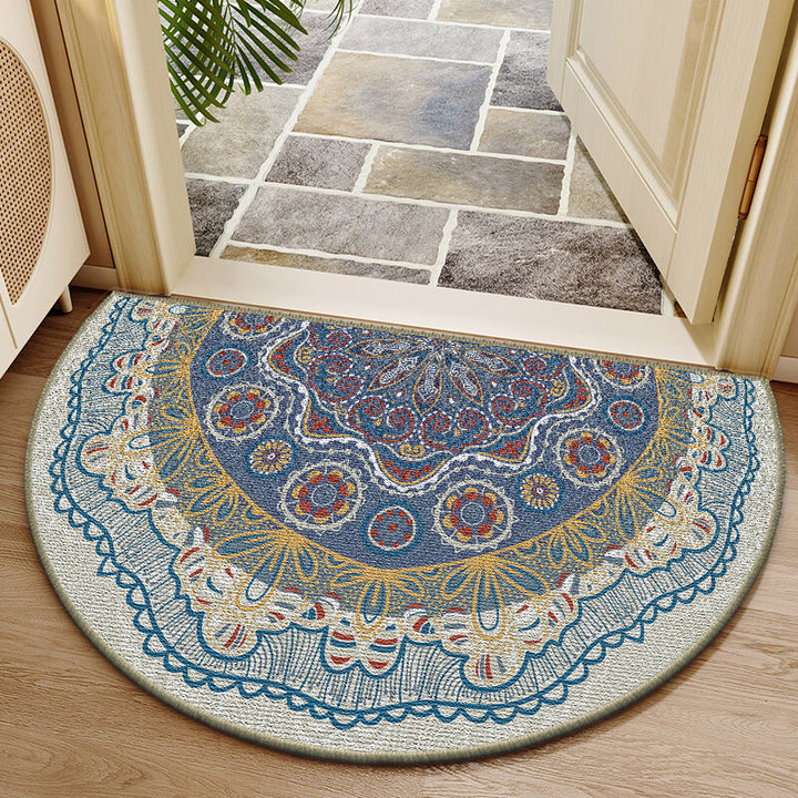 Elegante runde Blumendesign-Innenmatte Karnz