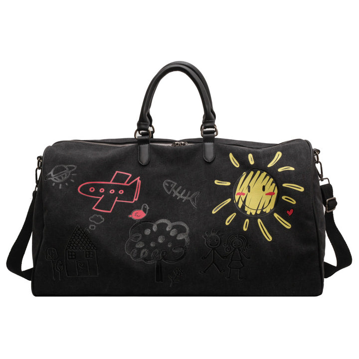 Spielerische Illustrierte Wochenend-Duffel-Tasche Karnz