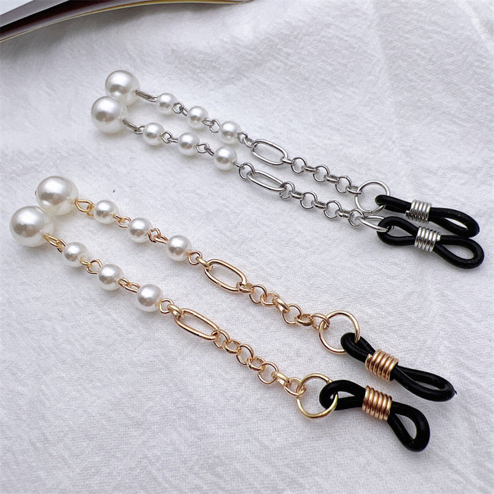 Elegante Perlen-Verbund Brillen Kette Karnz