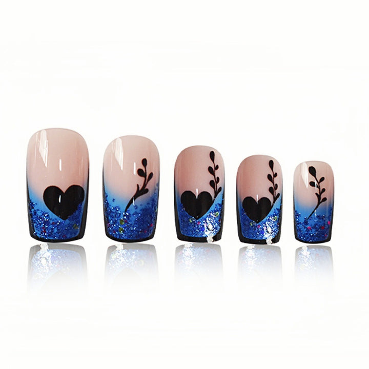 Künstlerische Gradient Press-On Nagelverlängerungen Karnz