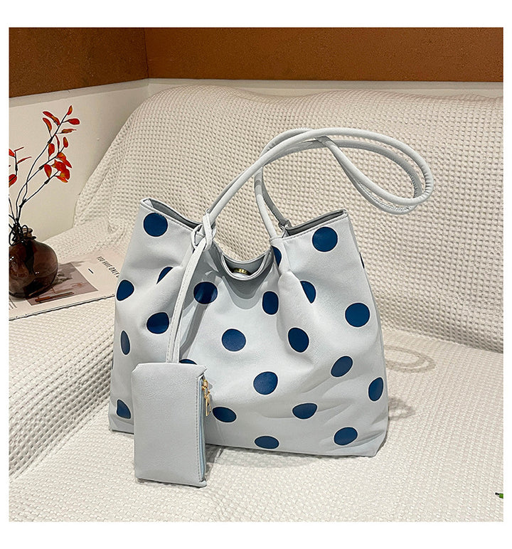 Geräumige Pünktchen Tote Bag