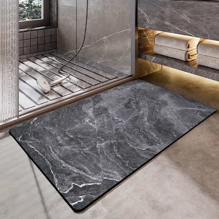 Luxurious Marble Design Bath Mat Karnz