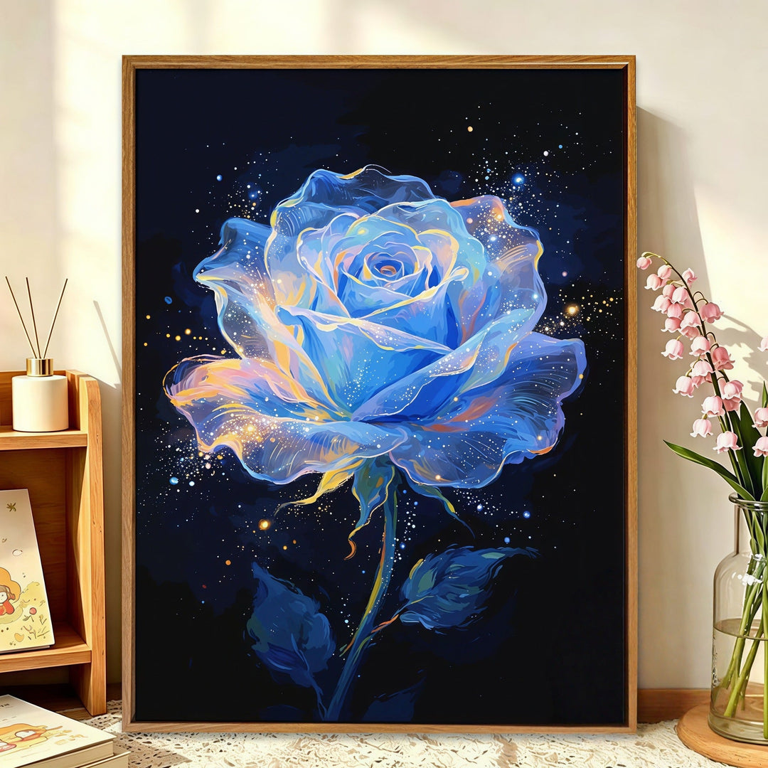 Florale Galaxie Leinwandkunst Karnz